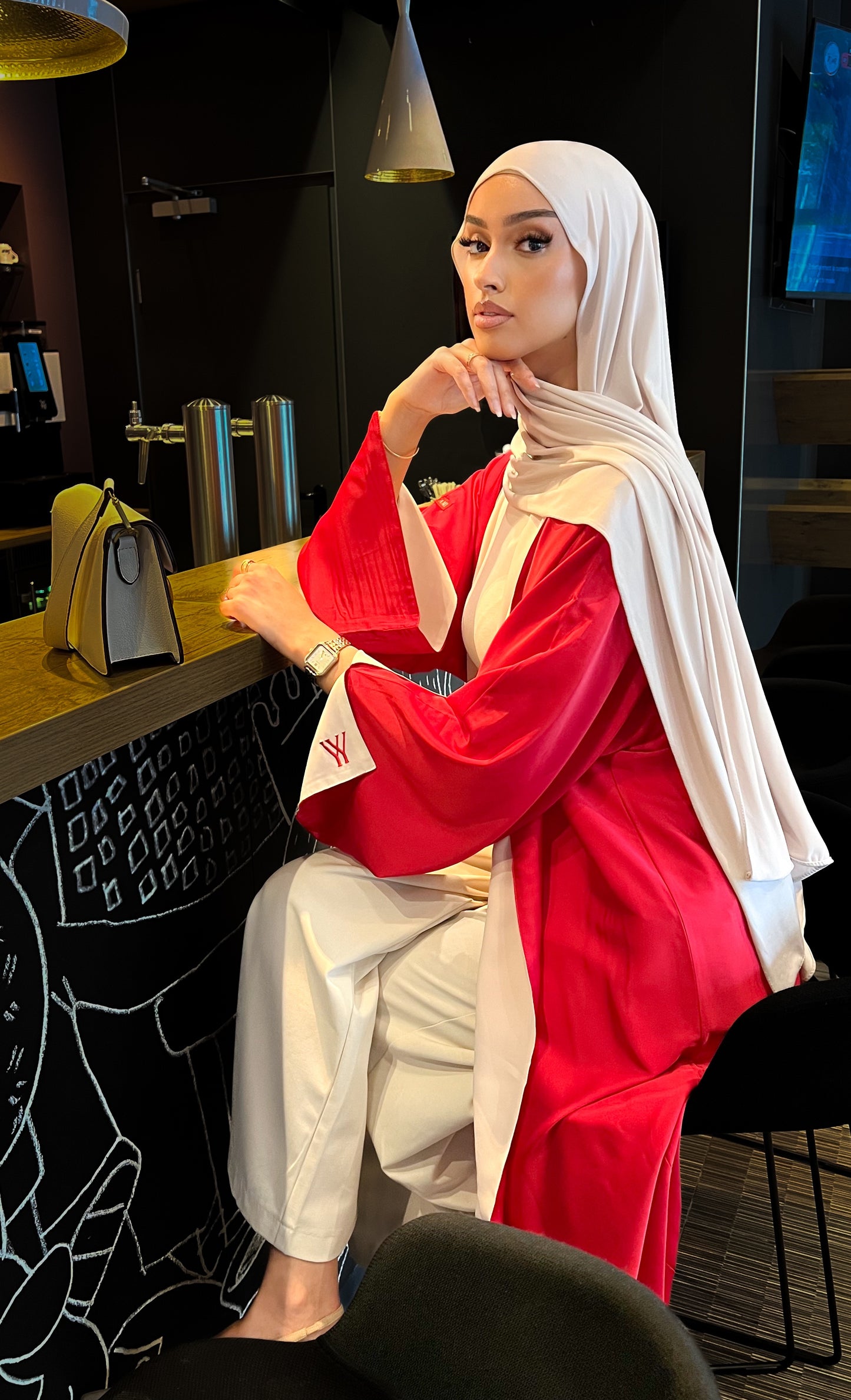 TWO-SIDED SILK ABAYA