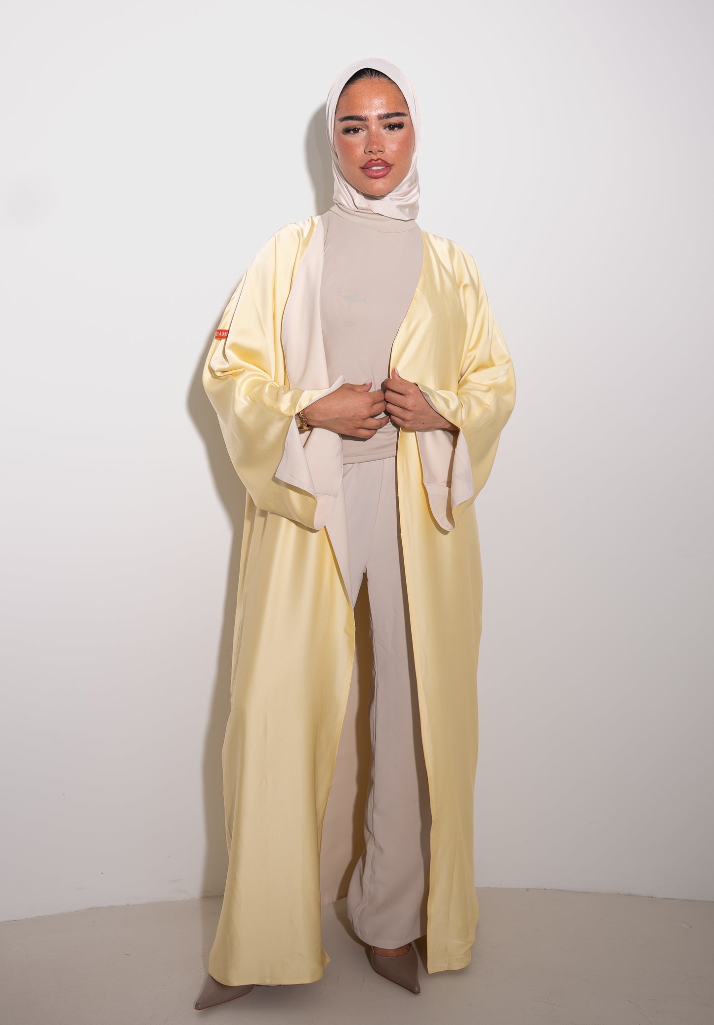 TWO-SIDED SILK ABAYA