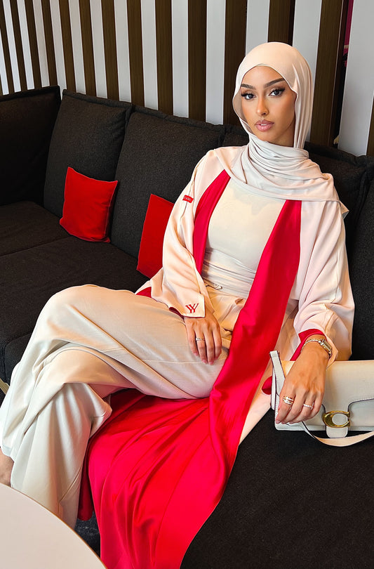 TWO-SIDED SILK ABAYA