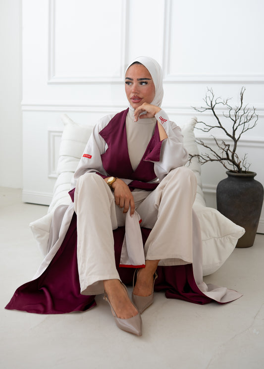 TWO-SIDED VELVET ABAYA