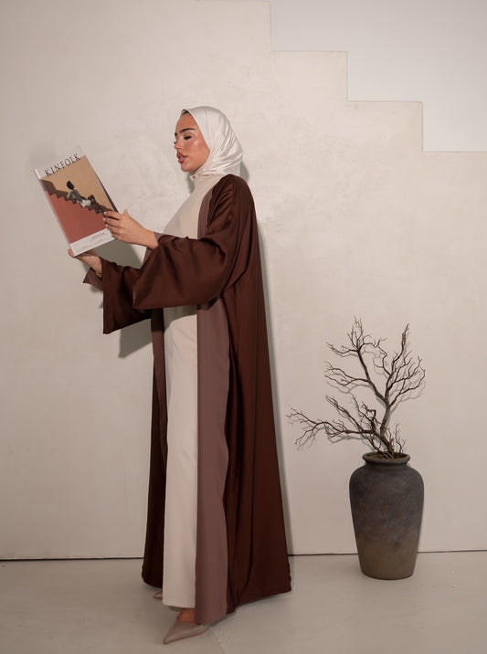 TWO-SIDED SILK ABAYA